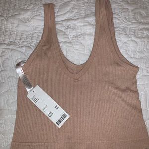 ribbed crop tank